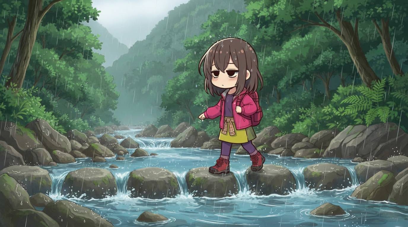 キャラバン(Caravan)「C1_02S」の実力検証！初心者が雨の木道で転ばないための「優しさ」とは